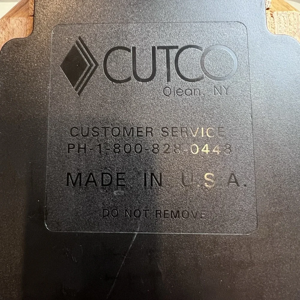 CUTCO‎ 7 Slot Knife Block Honey Oak Wood Block for 7 Piece Galley Set